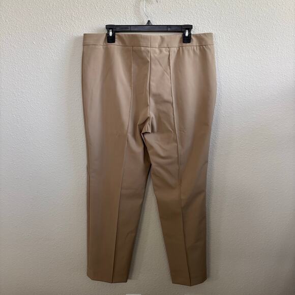 Escada Sand Dune Color Straight Leg Zipper Pocket Trousers Women's Size 44 / 14 - Picture 7 of 12